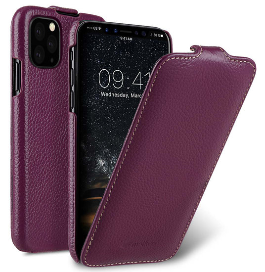 Melkco Leather Jacka iPhone 11 Pro hoesje Paars