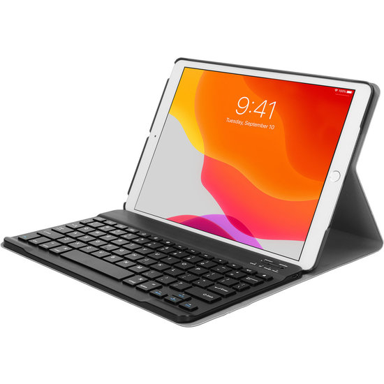 Mobiparts Keyboard Folio iPad 2021 / 2020 / 2019 10,2 inch hoesje Zwart