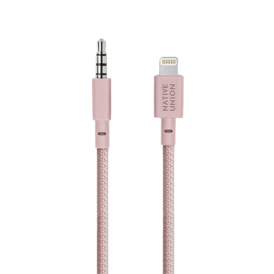 Native Union Belt Audio naar Lightning kabel Rose