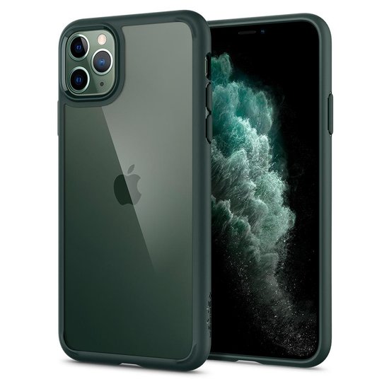 Spigen Ultra Hybrid iPhone 11 Pro Max hoes Groen