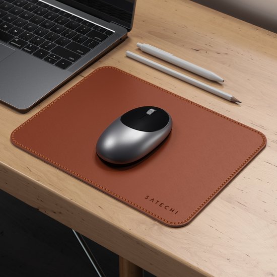 Satechi Eco Leather Deskmate muismat Bruin