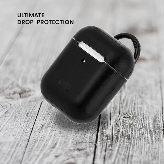 Case-Mate Leather AirPods hoesje Zwart