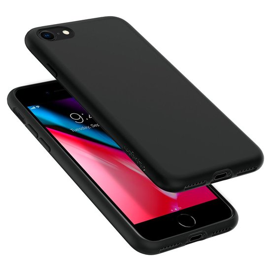 Spigen Liquid Crystal iPhone SE 2020 / 8 hoesje Zwart