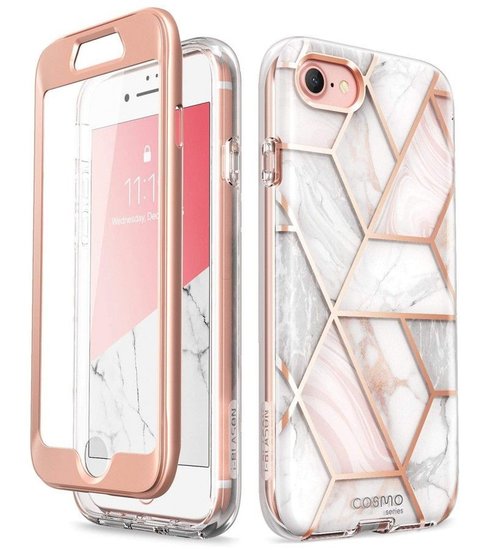 Supcase Cosmo iPhone SE 2022 / 2020 hoesje Marble