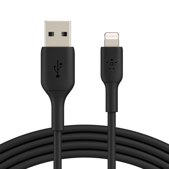 Belkin BoostCharge Lightning naar USB kabel 2 meter Zwart