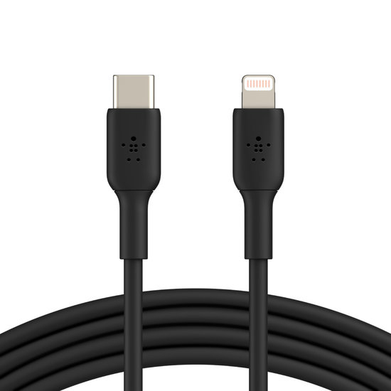 Belkin BoostCharge Lightning USB-C kabel 1 meter Zwart