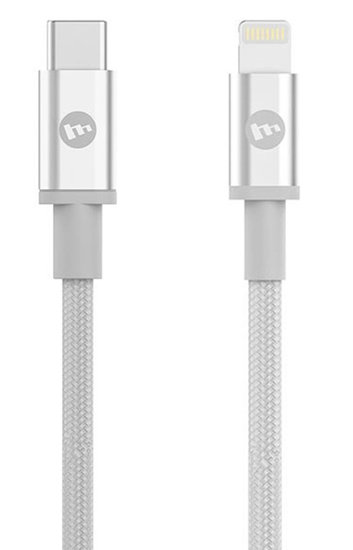 mophie Nylon Lightning naar USB-C kabel 1,8 meter Wit