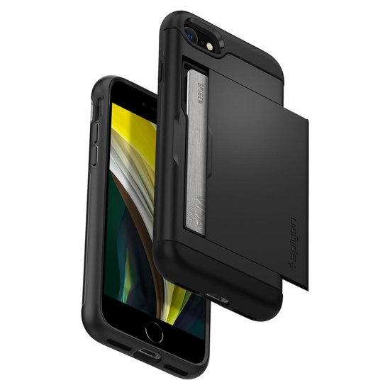 Spigen Slim Armor CS iPhone SE 2020 / 8 hoesje Zwart