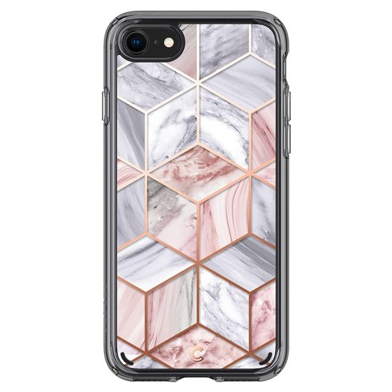 Spigen Ciel iPhone SE 2020 hoesje Pink Marble