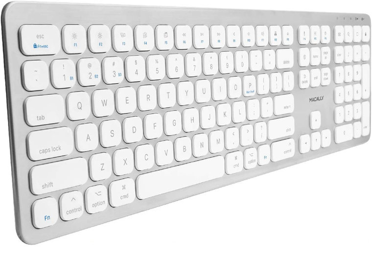 MacAlly BTKEY aluminium Qwerty draadloos toetsenbord Zilver