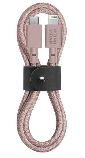 Native Union Belt USB-C naar Lightning kabel Rose