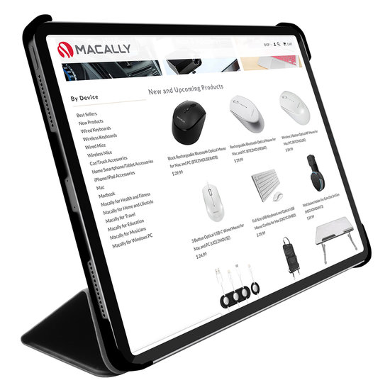 Macally BookStand iPad Pro 12,9 inch 2020 hoesje Zwart