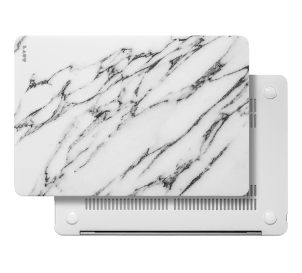 LAUT Huex Marble MacBook Air 13 inch 2020 hardshell Wit