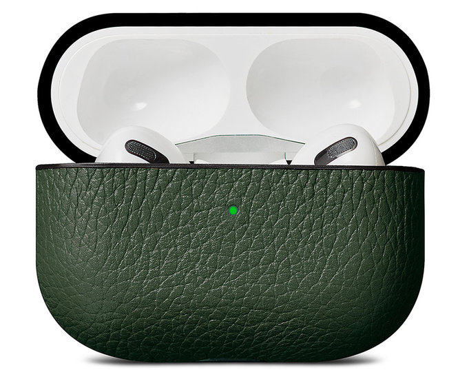 Woolnut Leather case AirPods Pro hoesje Groen