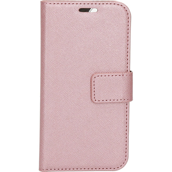 Mobiparts Saffiano Wallet iPhone 12 mini hoesje Rose