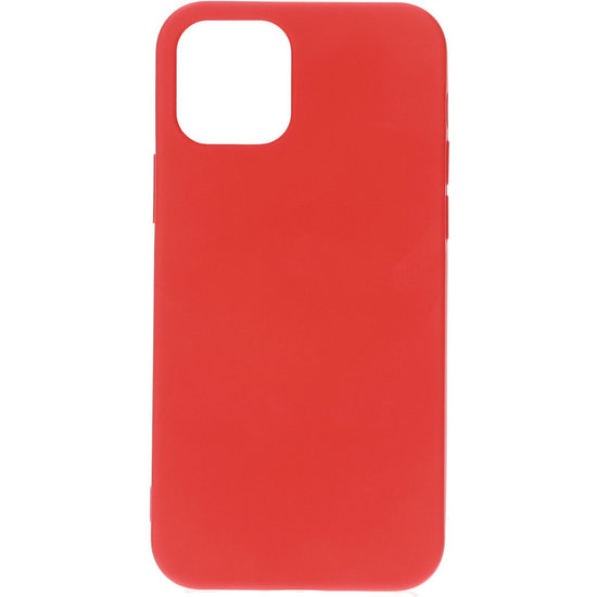 Mobiparts Silicone iPhone 12 Pro Max hoesje Rood