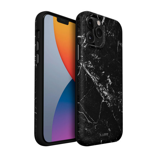 LAUT Huex Elements iPhone 12 Pro / iPhone 12 hoesje Zwart