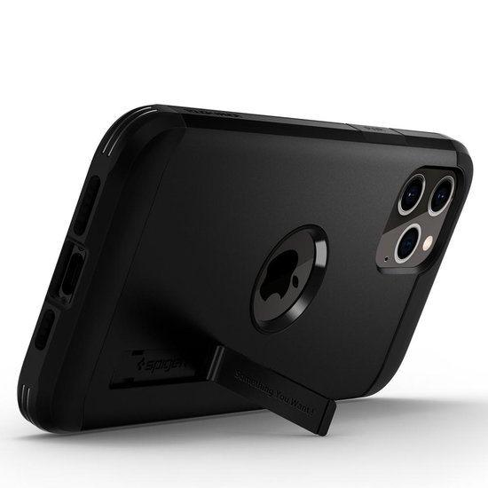 Spigen Tough Armor IPhone 12 Pro / iPhone 12 hoesje Zwart