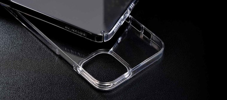 Caudabe Lucid Clear iPhone 12 Pro / iPhone 12 hoesje Grijs