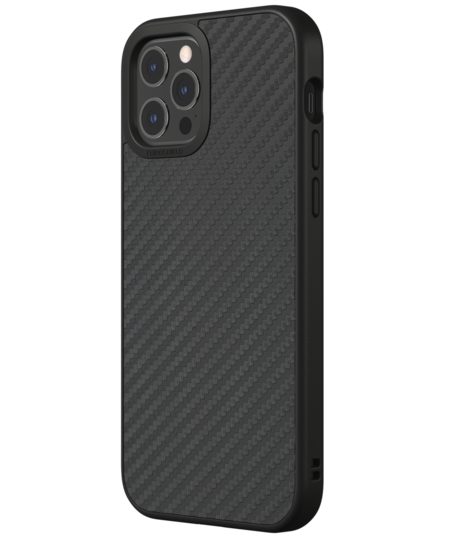 RhinoShield SolidSuit iPhone 12 Pro / iPhone 12 hoesje Carbon Fiber