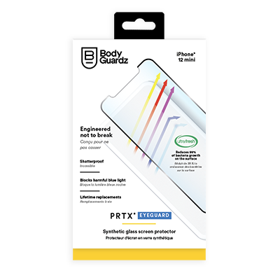 BodyGuardz PRTX EyeGuard iPhone 12 mini glazen screenprotector