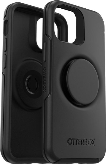 Otterbox Symmetry + Pop iPhone 12 mini hoesje Zwart