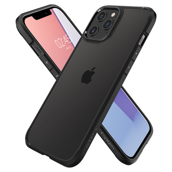 Spigen Crystal Hybrid iPhone iPhone 12 Pro Max hoesje Zwart