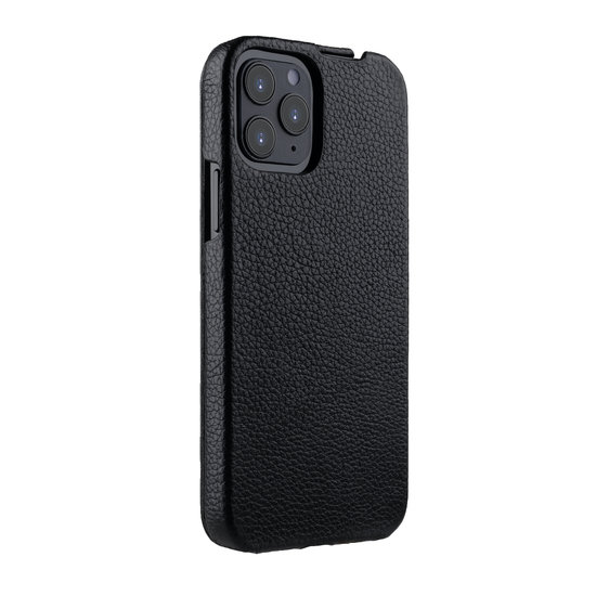 Melkco Leather Jacka iPhone iPhone 12 Pro Max hoesje Zwart