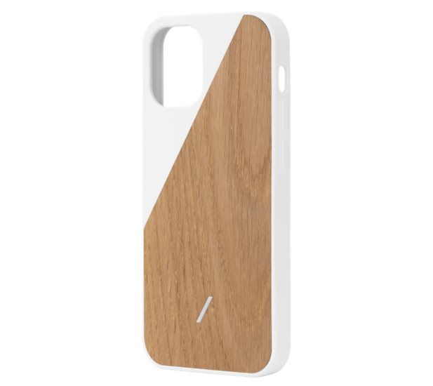 Native Union Clic Wooden iPhone 12 Pro / iPhone 12 hoesje Wit