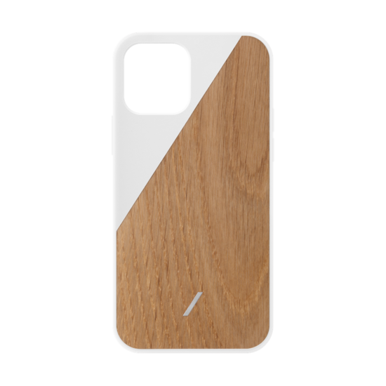 Native Union Clic Wooden iPhone 12 Pro / iPhone 12 hoesje Wit