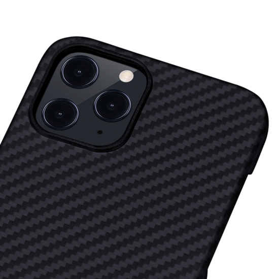 Pitaka MagEZ iPhone 12 Pro Max aramid fiber hoesje Zwart