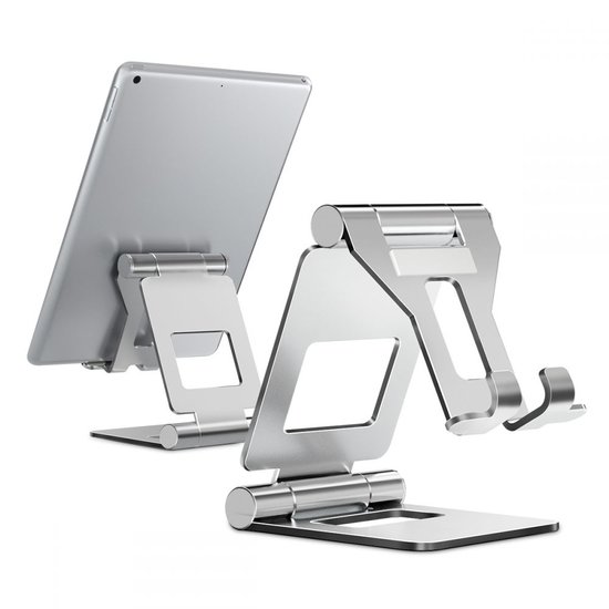 TechProtection AluStand opvouwbare tablet standaard Zilver