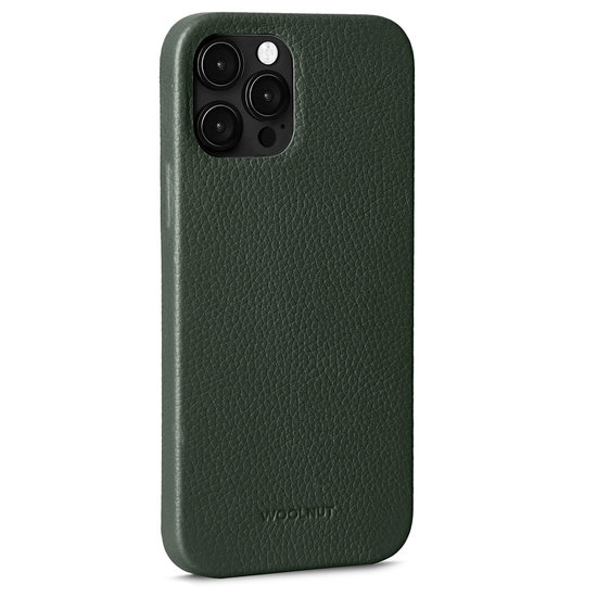 Woolnut Leather case iPhone 12 Pro Max hoesje Groen