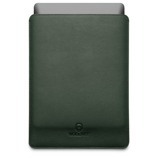 Woolnut Leather sleeve MacBook 13 inch hoesje Groen