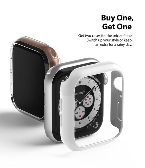 Ringke Slim Apple Watch 44 mm hoesje 2 pack Zwart