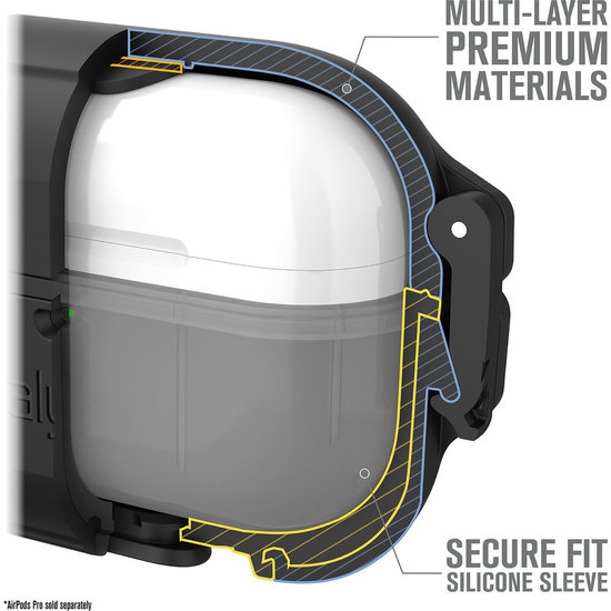 Catalyst Waterdicht Total Protection AirPods Pro hoesje Zwart