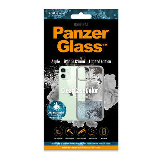 PanzerGlass ClearCase iPhone 12 mini hoesje Zilver