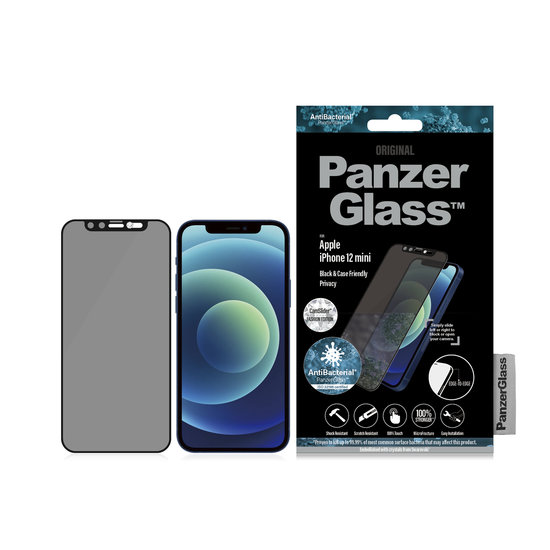 PanzerGlass CamSlider Swarovski Privacy iPhone 12 mini screenprotector