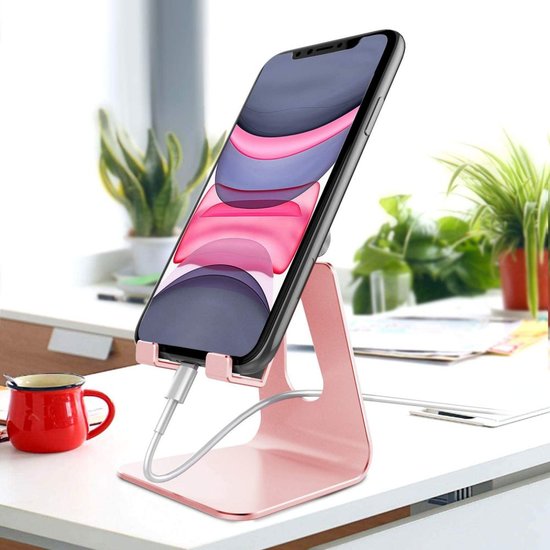 TechProtection AluStand iPhone standaard Zwart