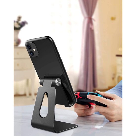 TechProtection AluStand iPhone standaard Zwart