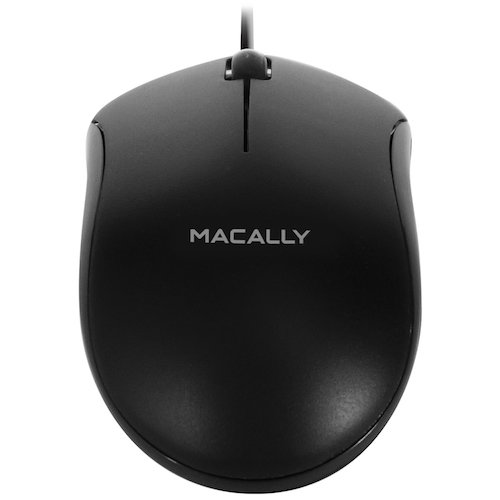 MacAlly QMouse Optische USB muis Zwart