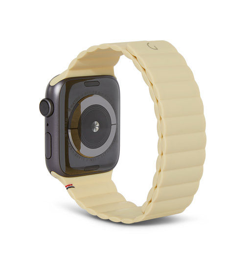 Decoded Silicone Magnetic Apple Watch 44 mm bandje Geel