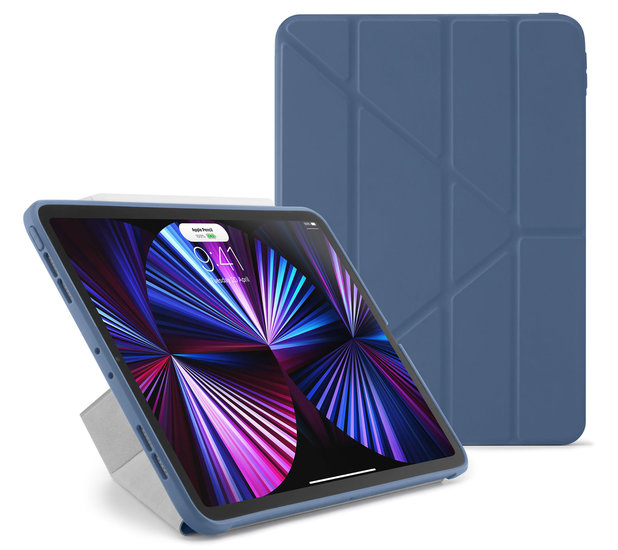 Pipetto Origami TPU iPad Pro 2021 11 inch hoesje Navy