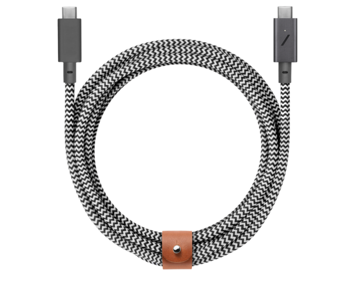 Native Union Belt Pro USB-C naar USB-C kabel Zebra