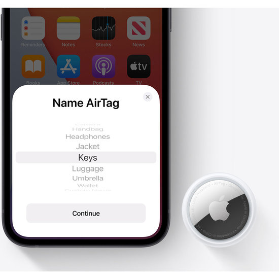 Apple AirTag 1 stuk Wit