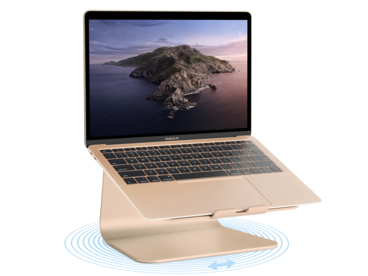 RainDesign mStand 360 draaibare MacBook standaard Goud