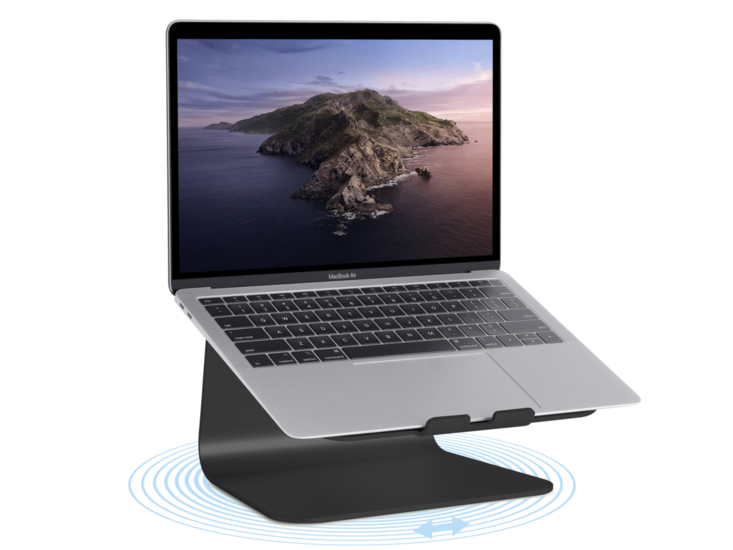 RainDesign mStand 360 draaibare MacBook standaard Zwart