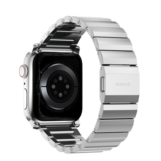 Nomad Stainless Steel V2 Apple Watch 44 / 42 mm bandje Zilver