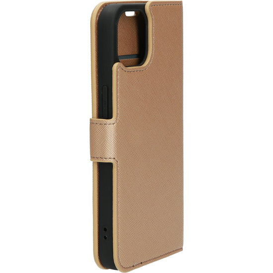 Mobiparts Saffiano Wallet iPhone 13 hoesje Koper