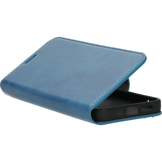 Mobiparts Classic Wallet iPhone 13 mini hoesje Blauw